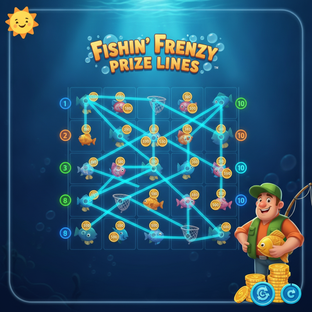 Fishin' Frenzy Prize Lines